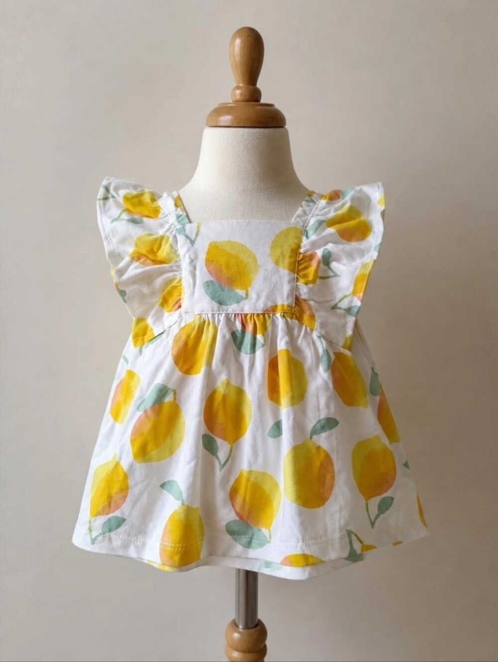 Baby Girl 6 mo new  Carters 100% Cotton top floral yellow lemons